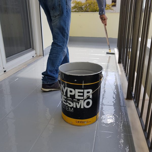 Μόνωση με Hyperdesmo σε πλακάκια